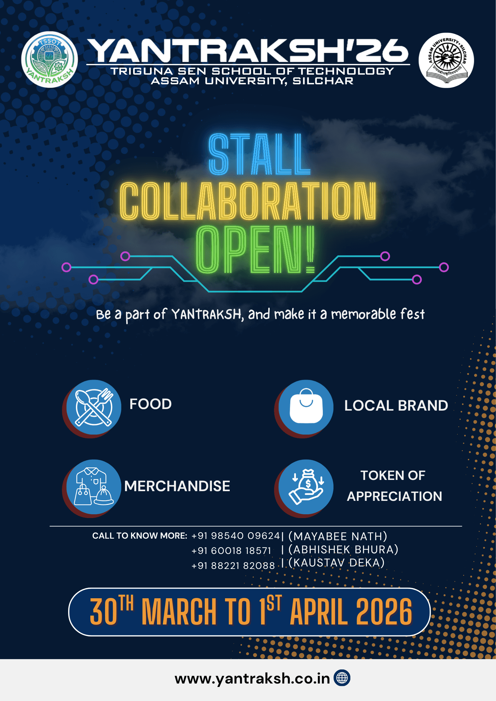 Yantraksh Stall Collaboration Poster